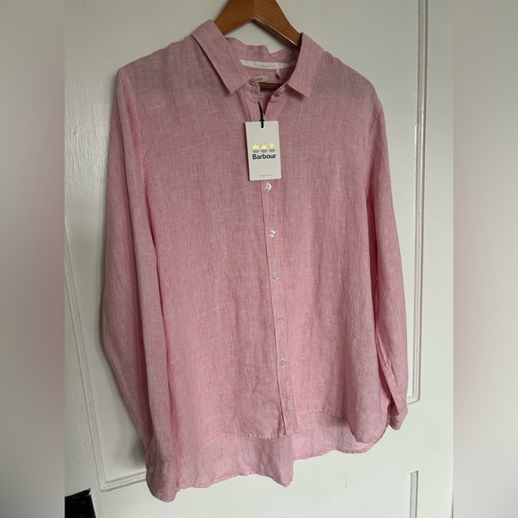 Barbour 100% Linen Marine Blouse - Picture 3 of 17